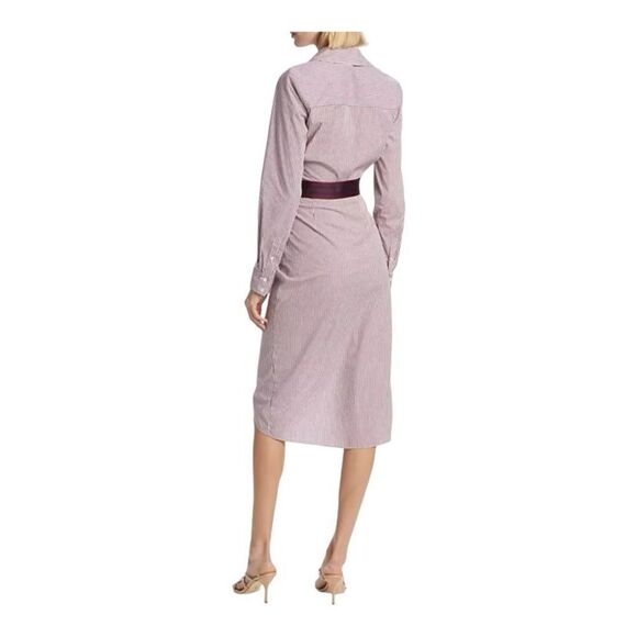 Veronica Beard Jacinda Striped Stretch Cotton Shirtdress size 0 NWT $497 - Picture 3 of 13
